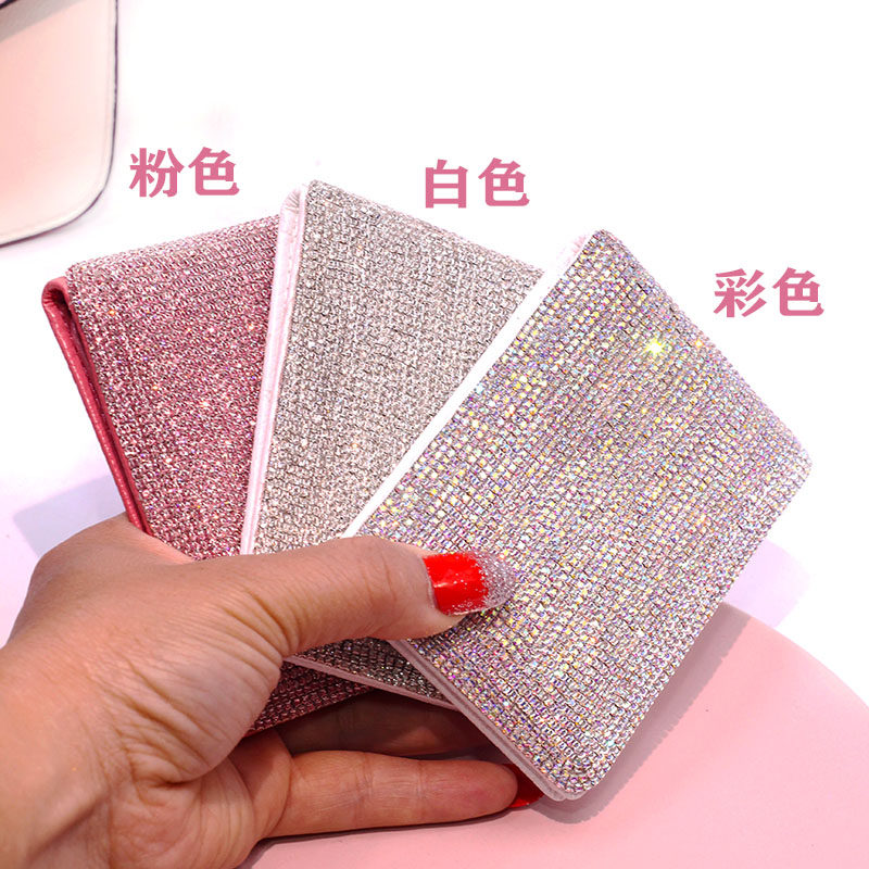 Female Rhinestone Driver's License Holster Personality Creative Motor Vehicle Driving This Card Inlaid Diamond Driver's License Fashion Protective Case
