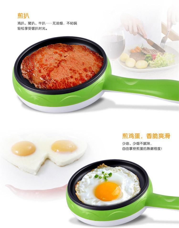 Mới gấu trúc ký túc xá thiết bị nhỏ điện nhỏ nấu trứng cắm điện hấp trứng nhỏ nồi chảo nhỏ - Nồi trứng nồi lẩu mini nhật bản