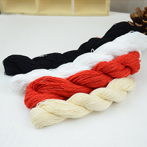 Old-fashioned quilt quilt cotton thread cotton thread black white red thick thread cotton thread handle old-fashioned fine thread 150 m