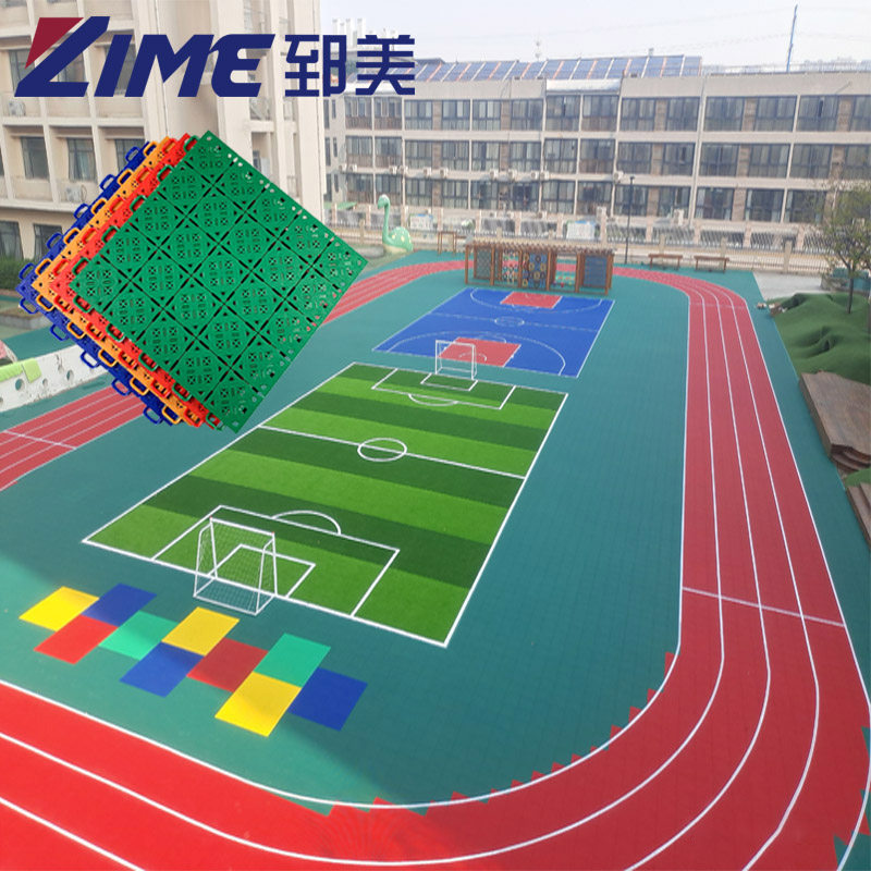 Outdoor basketball court suspended floor Kindergarten outdoor suspended floor mat Assembly floor Plastic anti-slip sports