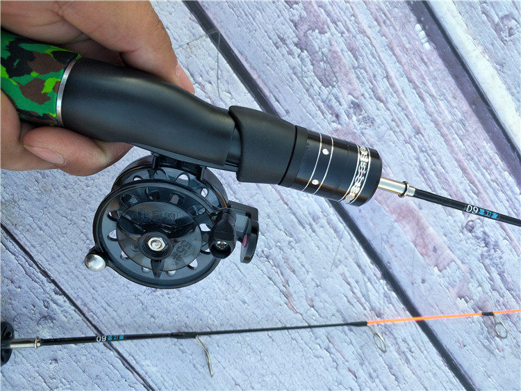 Ice удочкой 发泡把手冰钓鱼竿中硬尾冻钓鱼竿插节鱼竿冰上钓鱼竿50厘米60厘米 Dragon strong second generation