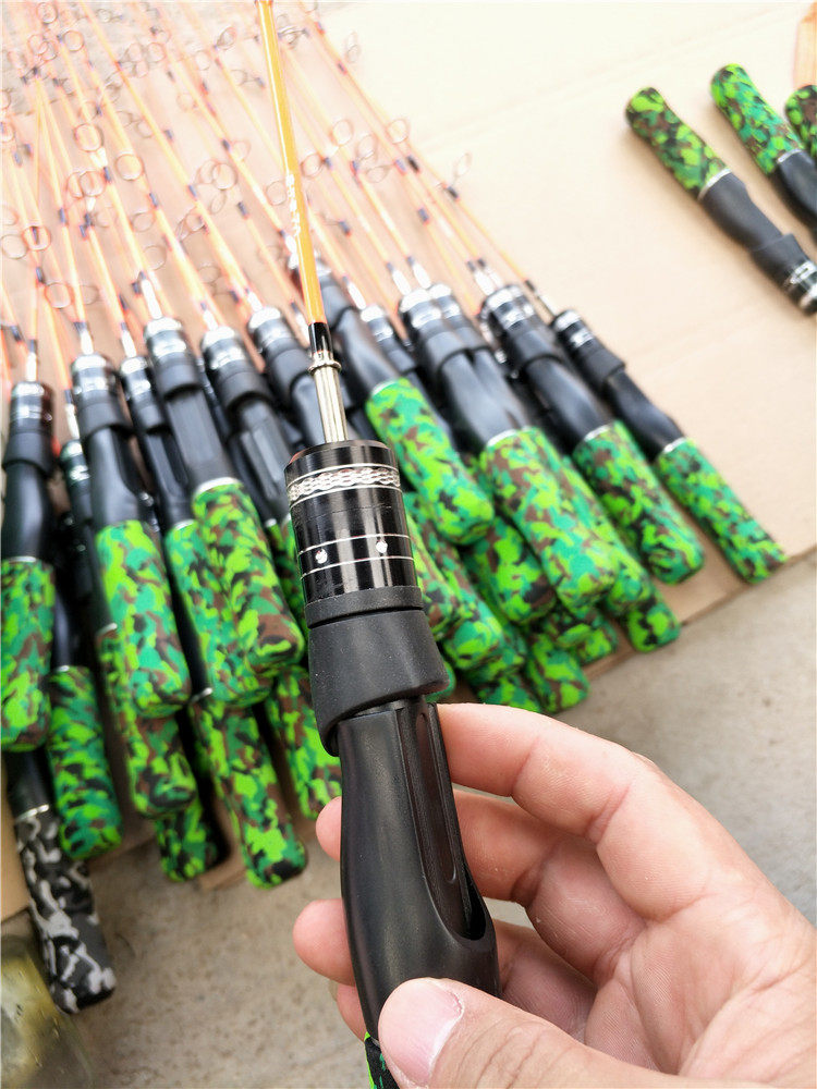 Ice удочкой 发泡把手冰钓鱼竿中硬尾冻钓鱼竿插节鱼竿冰上钓鱼竿50厘米60厘米 Dragon strong second generation