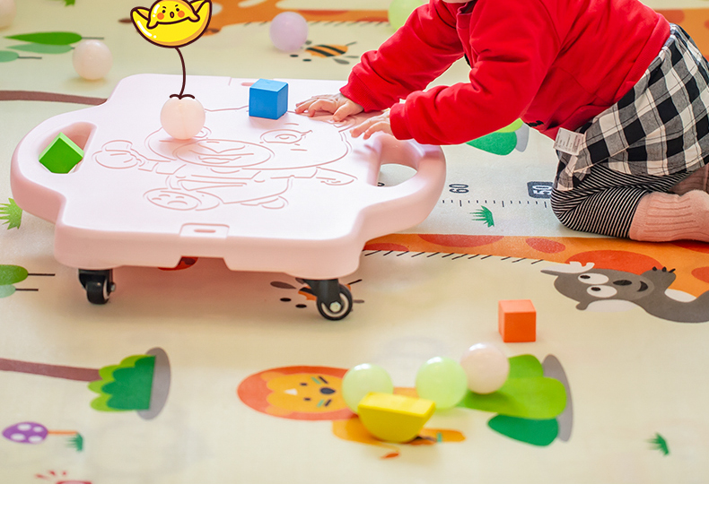 xe cân bằng giá rẻ Thiết bị đào tạo cảm giác xe tay ga lớn giáo dục sớm nhà mẫu giáo ngoài trời trẻ em tiền đình đồ chơi bốn bánh cân bằng - Smart Scooter xe thăng bằng tooti