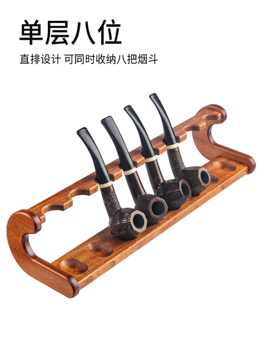 8-битная однослойная стойка для труб из цельного дерева Shubili, стойка для труб из цельного дерева, витрина, мужская декоративная стойка для труб из цельного дерева
