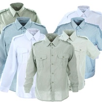 Old fashioned 99 years with shirt short sleeve jacket long sleeve shirt with old light green white sky blue speed dry lining