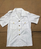 Stock old-style 87 Sea white short sleeve shirt old navy white short sleeve shirt army fan collection lining clothes