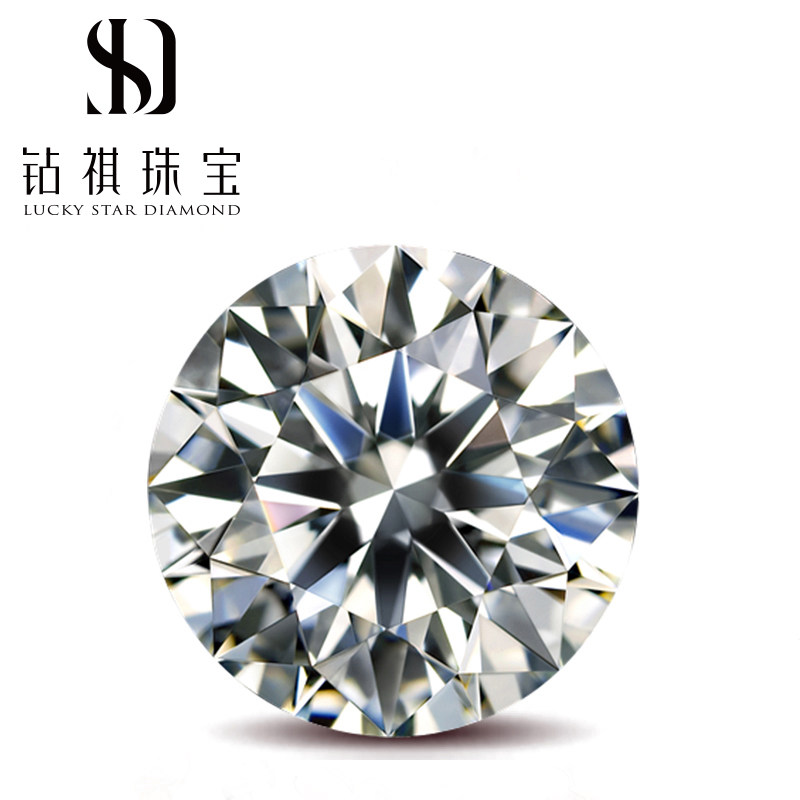 GIA certificate nude drill spot natural diamond 50 points 1 carat diamond ring inlaid diamond ring custom table white courting wedding gift-Taobao