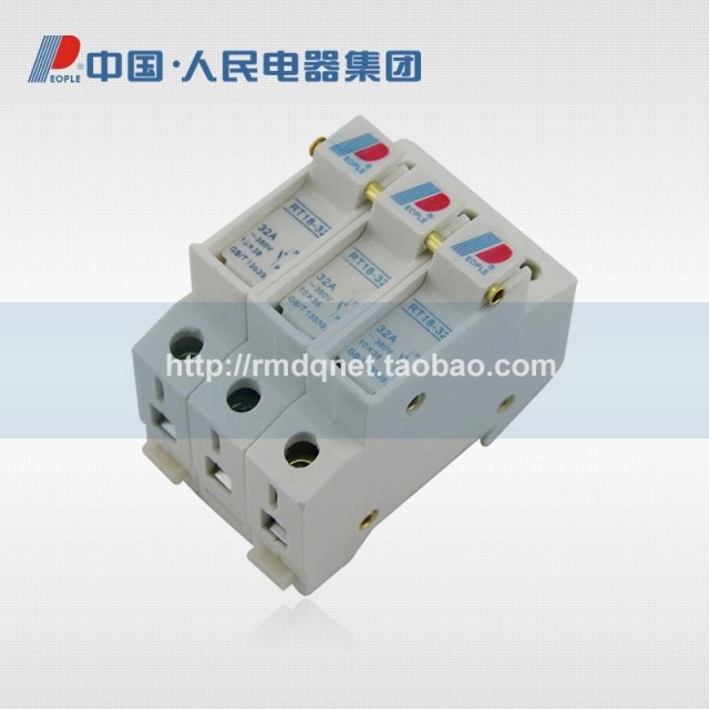 People's Electric Appliances Group RT18-3P 32A with lamp-type fuse holder fuse holder