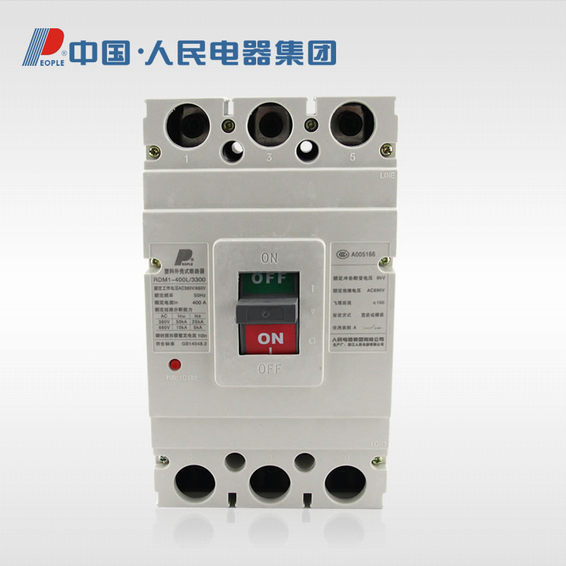 People's Electric Appliance Group RDM1-400L 3300 250-400A Molded case circuit breaker open