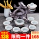 Bộ dụng cụ nấu trà bán tự động đặt nhà đơn giản bằng gốm tách trà lười trà Trung Quốc pha trà - Trà sứ