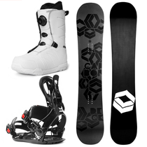 F2 FTWO snowboard set full adult quick wear fixer snowboarding shoes all-round board flat flower