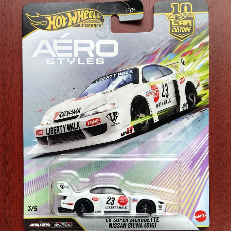 Hot Wheels Nissan Sylvia S15 Super Silhouette Alloy Sports Car Car Culture Aerodynamic Rubber Tires Hot Wheels Nissan Sylvia S15 Super Silhouette Alloy Sports Car Car Culture Aerodynamic Rubber Tires