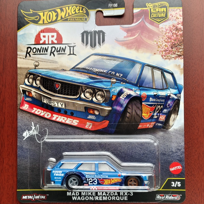 Hot Wheels Mazda Rx-3 Wagon Alloy Sports Car Rx3 Car Culture Nomad Fast Run 2