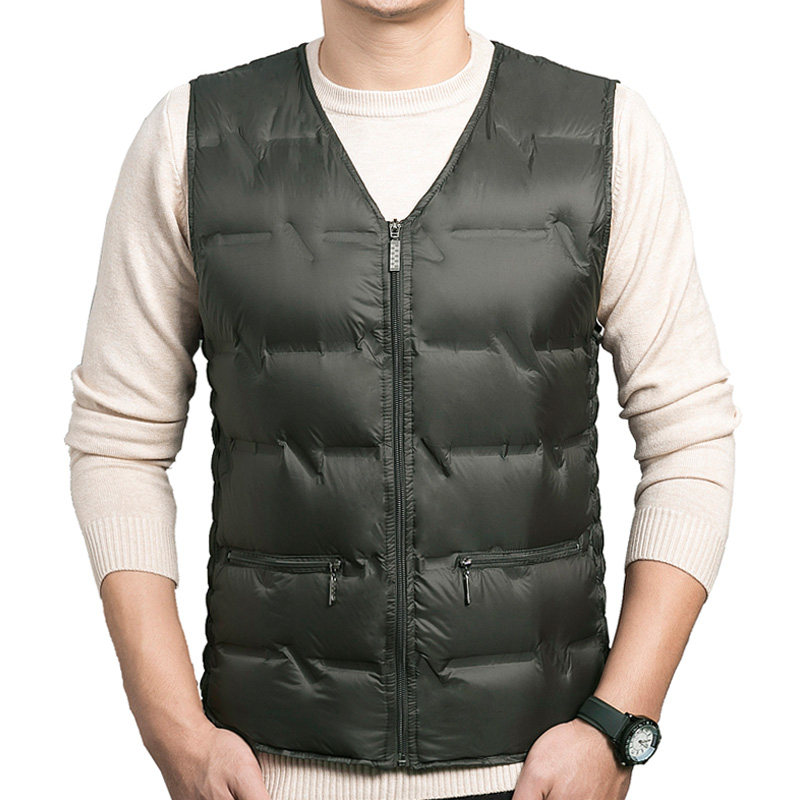 New winter down waistcoat waistcoat Men's large code thickened thermal interior wearing down jacket Shoulder Waistcoat-Taobao