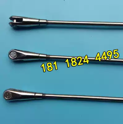 Non-standard M12 oblique tie rod Stainless steel tie rod canopy curtain wall tie rod base ear piece lug UU type tie rod