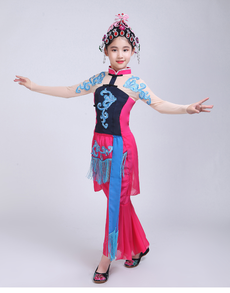 Biểu diễn hoa đẹp, trang phục, trang phục, điệu nhảy, hoa nhỏ, trang phục, vở opera, trang phục, bé gái áo len bé gái