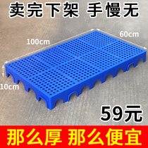 High plastic moisture-proof plate cold storage grid 100*60*10 thickened mat board pallet warehouse floor mat tray