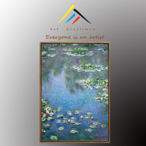 Water Lilies Monet living room decoration painting hotel bedroom oil painting Original Famous painting finished Nordic
