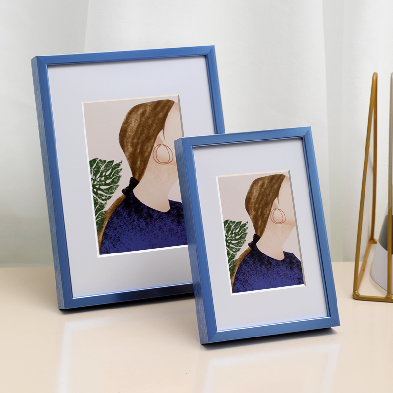 Aluminum alloy wash photo made into photo frame swing table 7 inch delicate 6 small picture frame 8 modern 10 hanging wall six pendulum pieces custom-made