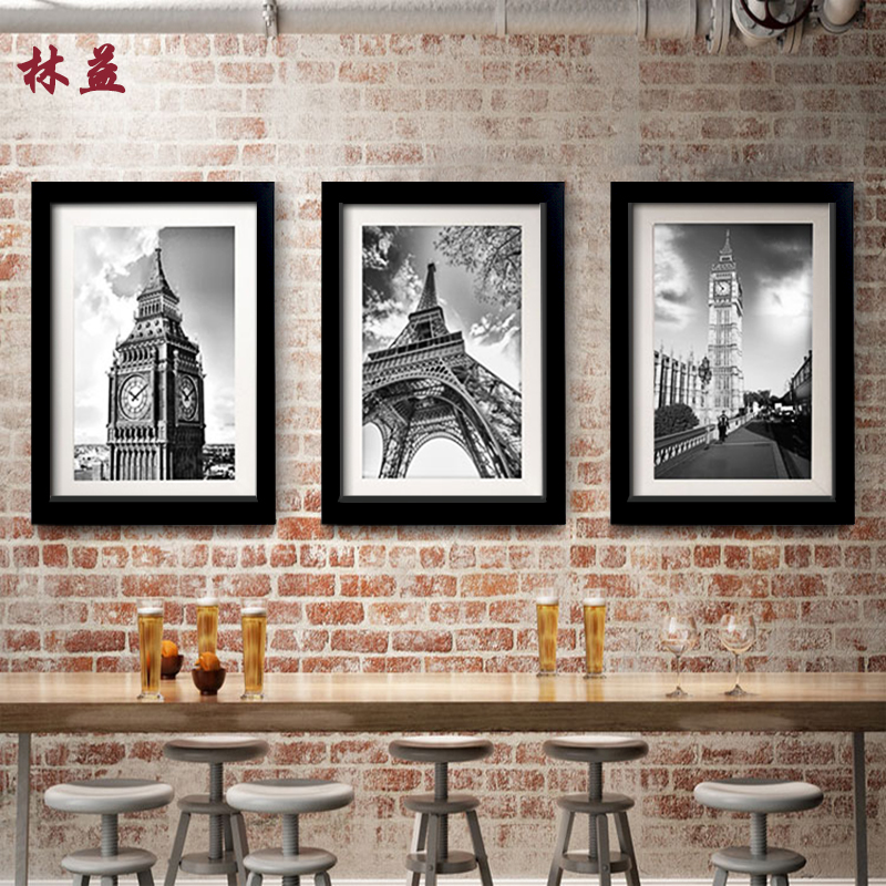 Solid wood large photo frame hanging wall 18 20 24 30 36 inch puzzle frame simple poster frame Nordic black and white custom