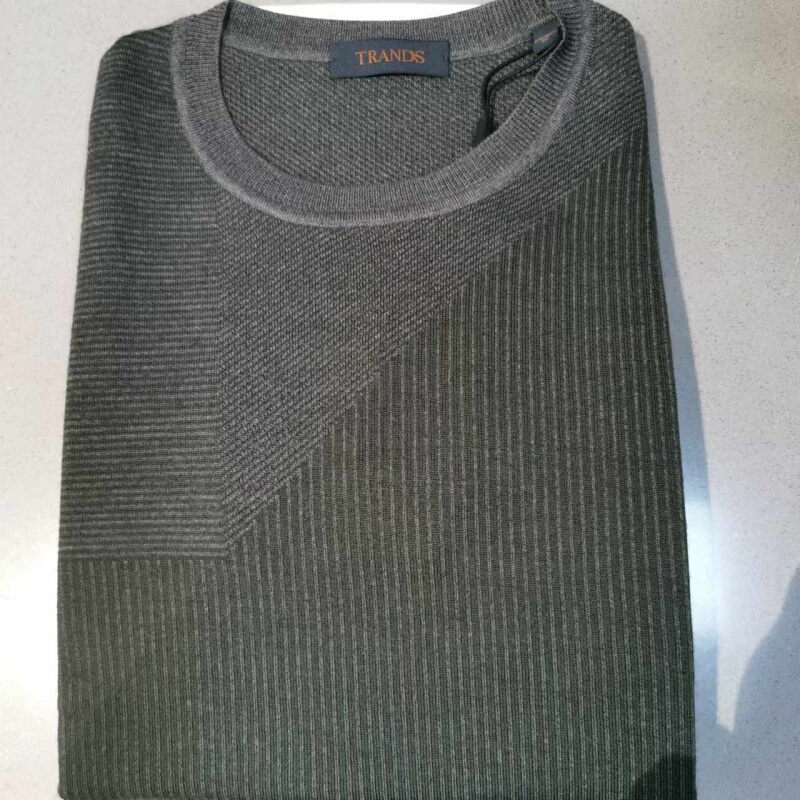 Men's Sweaters Off-Season Special Offer Trands Brand Italian Imported Cashmere Blended Yarn Deep Dark Green Versatile Men's Sweaters Off-Season Special Offer Trands Brand Italian Imported Cashmere Blended Yarn Deep Dark Green Versatile