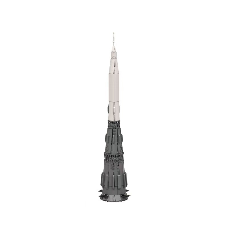 Moc-109332 Space and Aerospace Series N1 Launch Vehicle Model Assembled Building Block Toy Boy's Gift Decoration