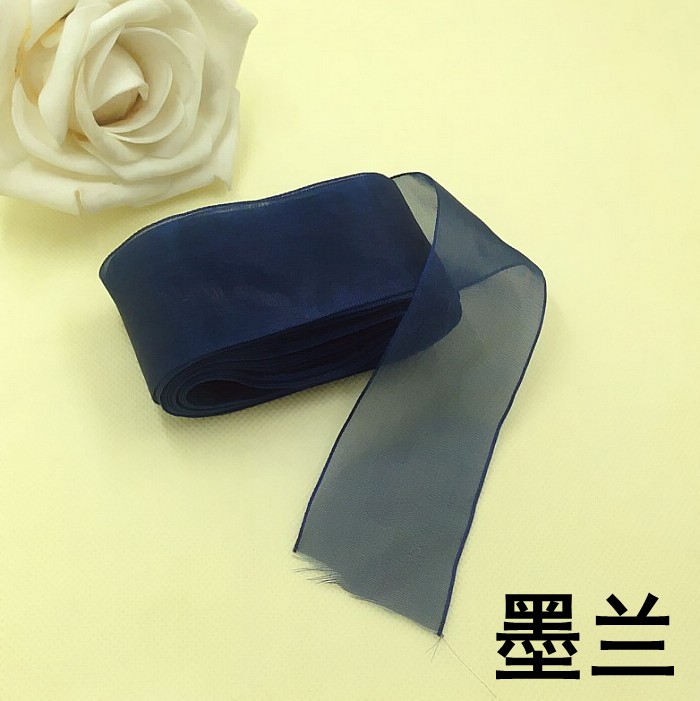 5 m giá DIY làm phụ kiện tóc thủ công vật liệu trang sức đầu sợi tuyết 38MM với ruy băng voan 3,8cm ruy băng - Phụ kiện tóc đồ buộc tóc scrunchies