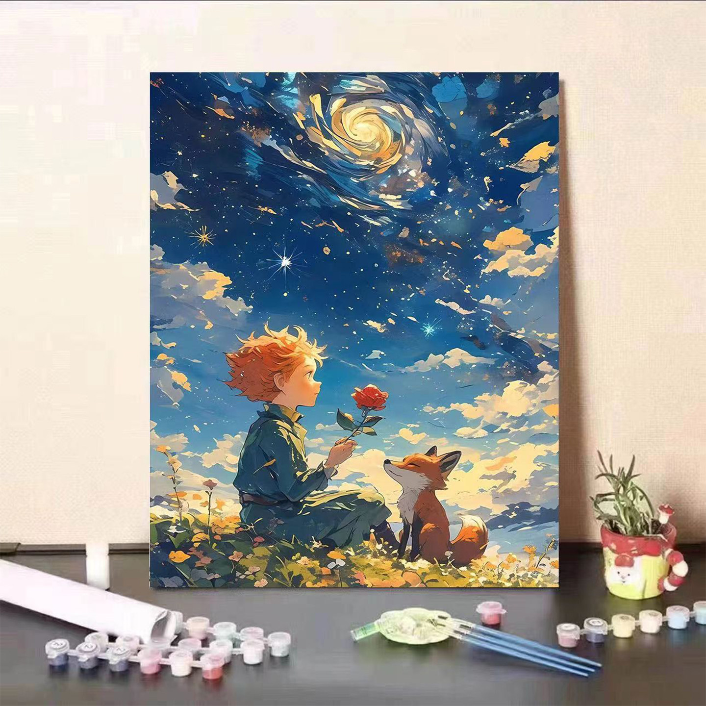 油画原画　30cm 「格子小人」 O1CN012NchJ322hfjayGT9G_!!