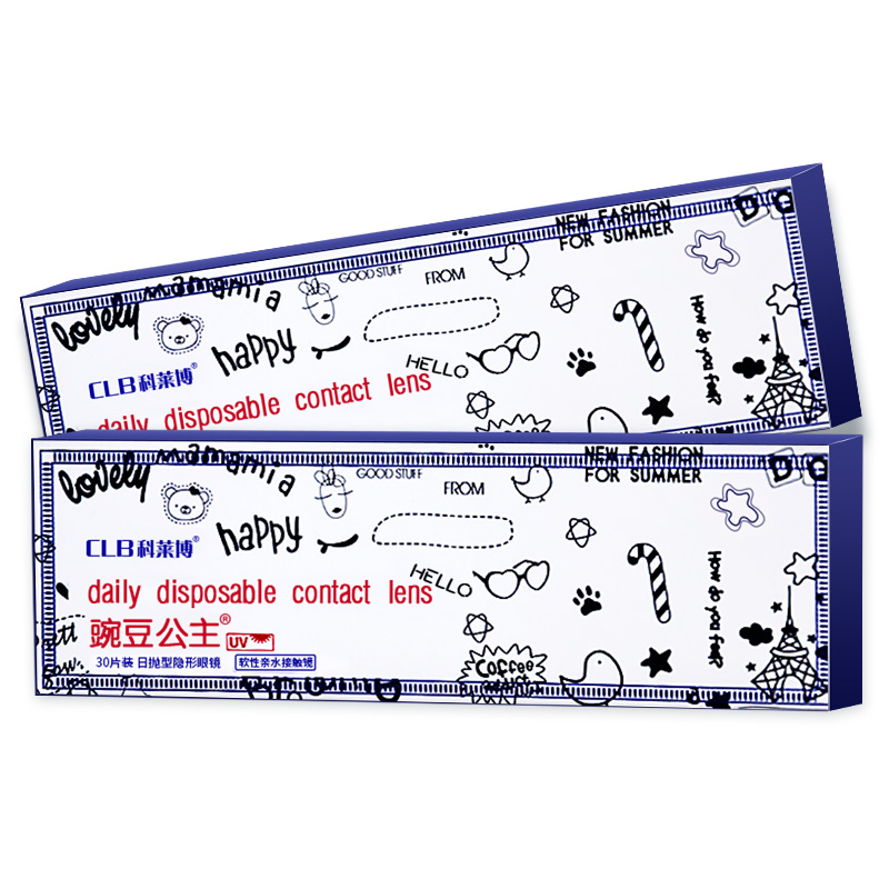 新加坡产 CLB 科莱博 豌豆公主 日抛隐形眼镜 30片装 天猫优惠券折后￥44包邮（￥69-25）