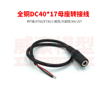 All copper DC4017 female socket adapter DC4 0*1 7mm DC Socket T plug XT60 JST Tamiya
