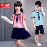 Đồng phục học sinh tiểu học trò chơi thể thao lớp quần áo nam và nữ váy ngắn tay kiểu quần áo kiểu mẫu giáo - Đồng phục trường học / tùy chỉnh thực hiện quần áo trẻ sơ sinh