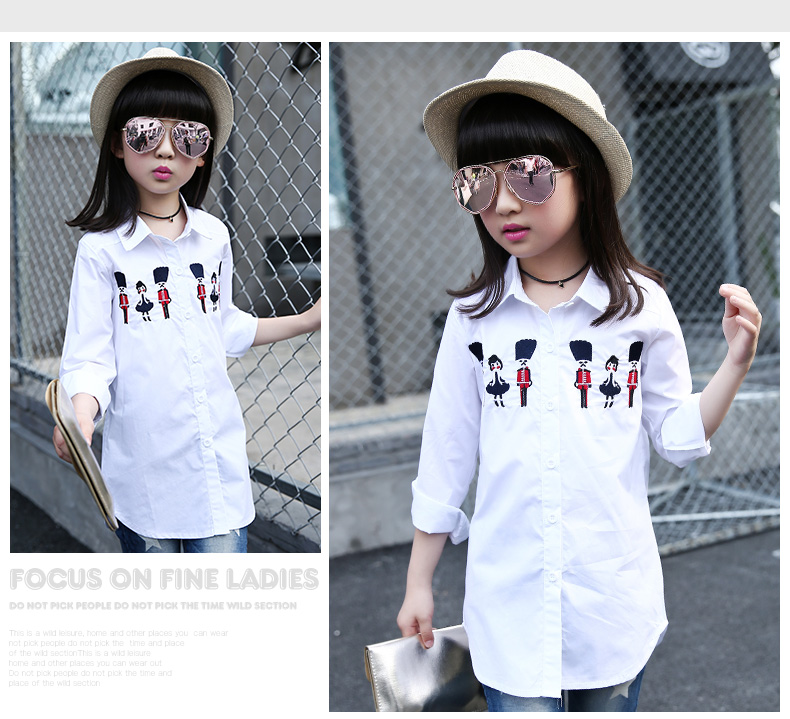 Chemise fille à manche longue - Ref 2085220 Image 19