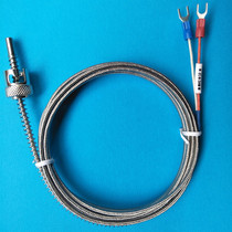 Buckle K type thermocouple Aumelight non-ground pressure spring temperature sensor probe press button temperature wire injection molding machine k