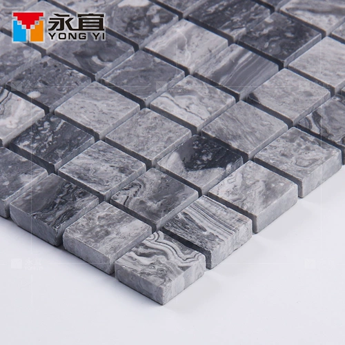 Черно -разум натуральный камень мраморная мозаичная наклейка на стенах