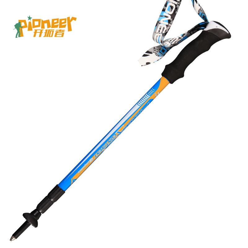 Trailblazer trekking cực carbon siêu đi bộ gậy kính thiên văn khóa sợi carbon nạng thiết bị leo núi ngoài trời gậy kéo dài đa năng