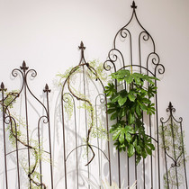 Juhan retro iron decorative flower stand fence garden gardening balcony pergola European style screen partition Baroque