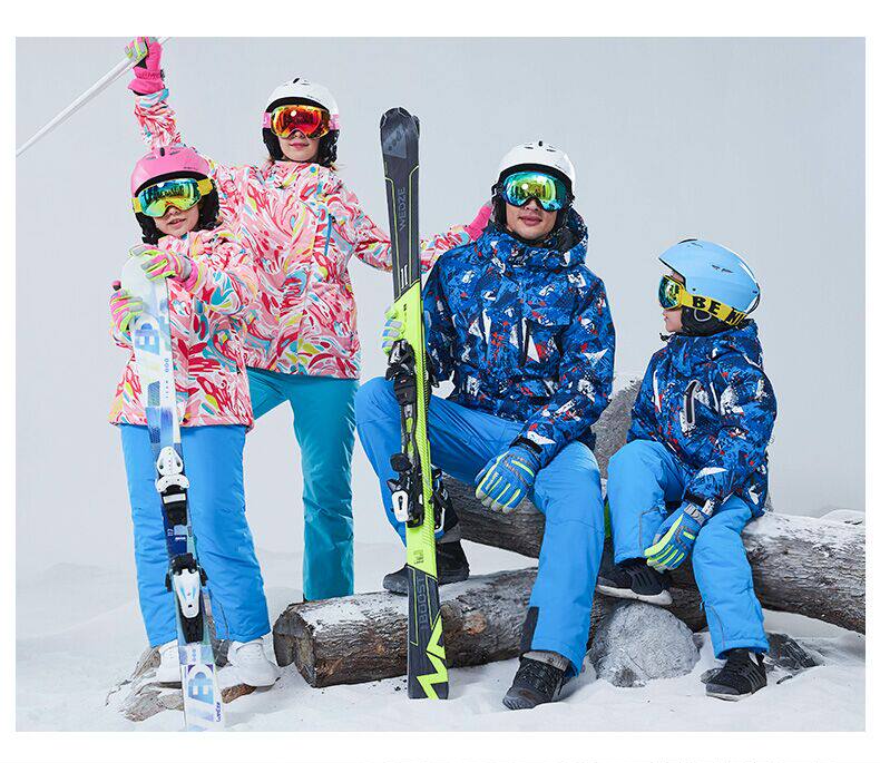 Parent-Child Ski Suite Boy Clothing Girls Clothing Adult Heat Warm Ski Closed Closed