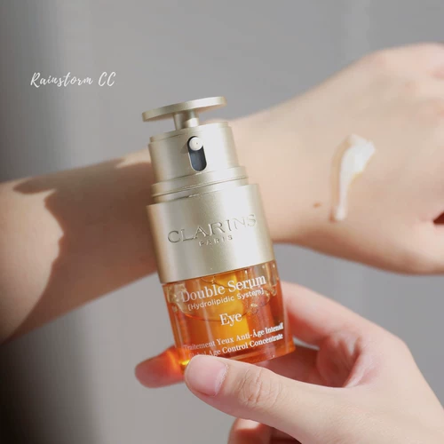 Clarins, омолаживающий крем для глаз, эссенция, разглаживающий осветляющий освежающий красный (черный) чай, 2 в 1, против темных кругов под глазами, 20 мл