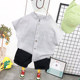 ເສື້ອເດັກນ້ອຍລະດູຮ້ອນ 2024 ເດັກນ້ອຍຊາຍບາງໆ Summer Style Baby Lapel Sleeveless Shirts Versatile Sleeveless Tops