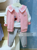 21 early autumn new girl woman baby girl fashion big turnover navy collar guard dress foreign air a bar pure cotton sweatpants