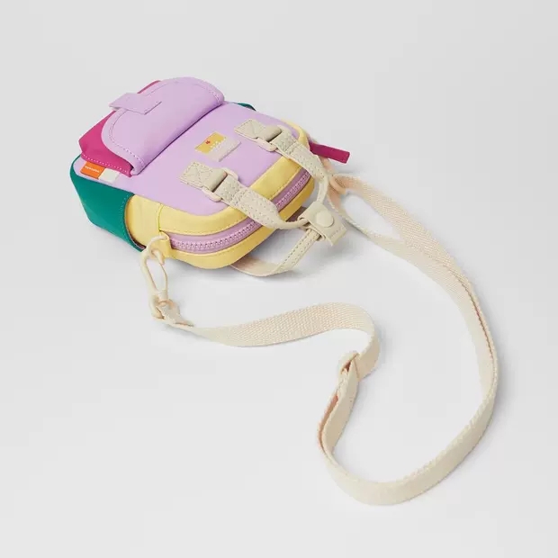 Z family's new children's bag girls' bag girls Messenger bag Mini laminated color bag Shoulder bag