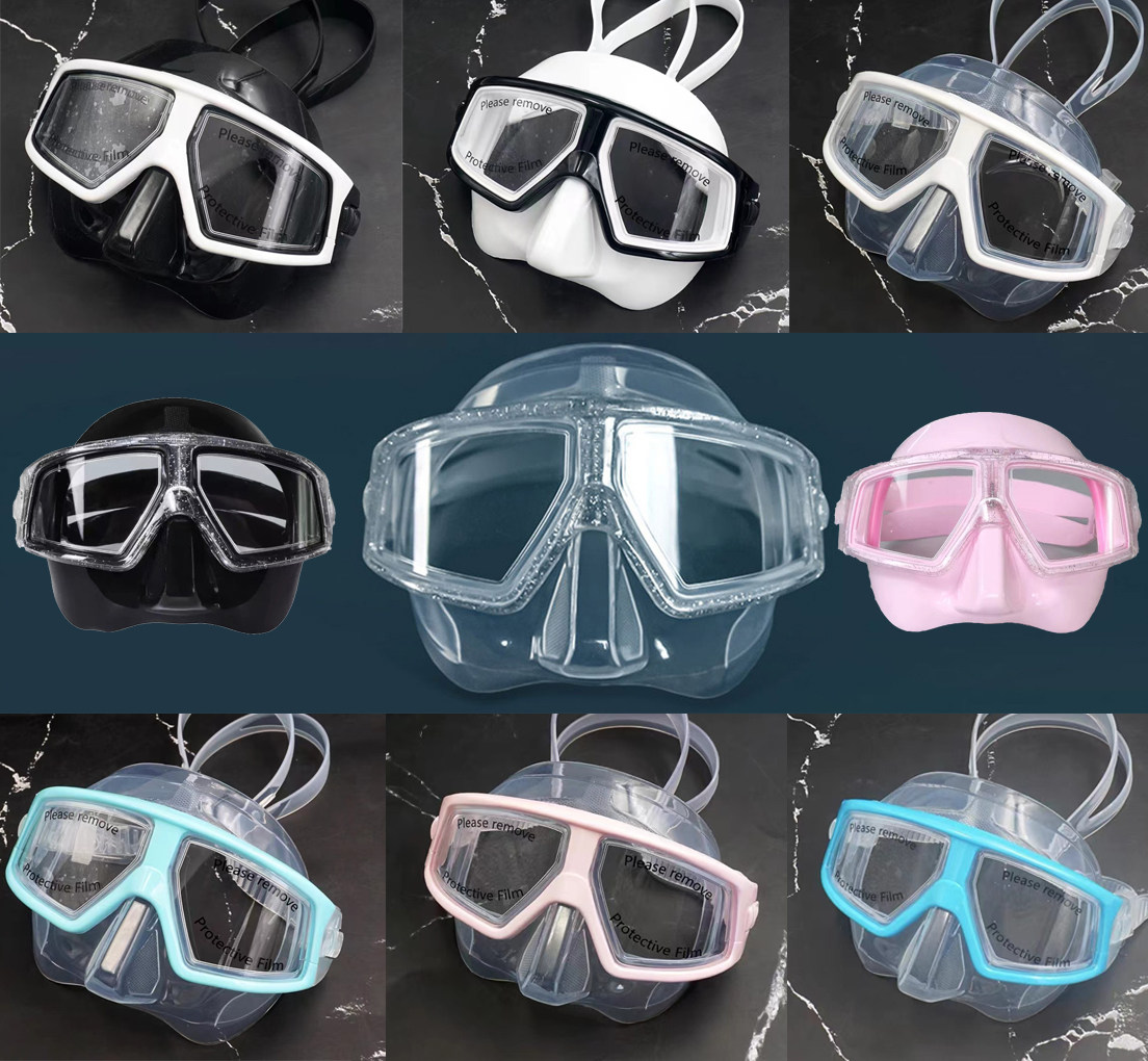 (Whale) Aqua-Lung large god with low volume free latent mirror Mermaid transparent soft silicone gel-Taobao