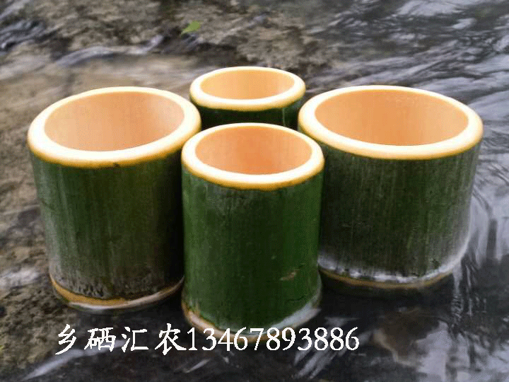 Four set of four in jitsu explosive Bamboo Steam Cartridge Bamboo Products Flower pot pencil vertical bamboo bowl