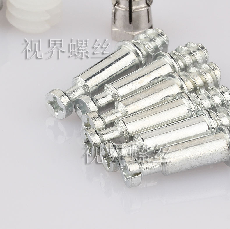 Two-in-one self-tapping rod, furniture connecting screw, cabinet screw, cabinet assembly piece, Australian rod 6*28