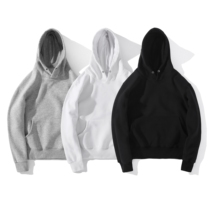 Pure ピ ュ ア solid color plus velvet cordless high quality womens sweats & hoodies gray sweater for men and women