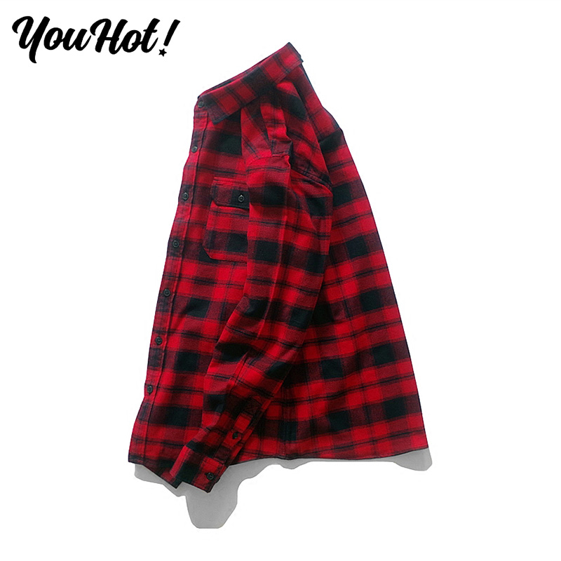 SOMETHNEW Guochao STNW Original Tide Card College Style Submen Casual Long Sleeve Red Grunge Shirt Man