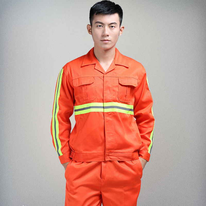 Reflective sanitation work clothes autumn and winter custom men and women logistics cleaning landscaping street wear-resistant