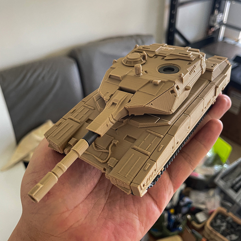 Delta Main Battle Tank Model Birthday Gift, Large Red Model Turret, Rotatable, Gift for Boyfriend, 3D Printing