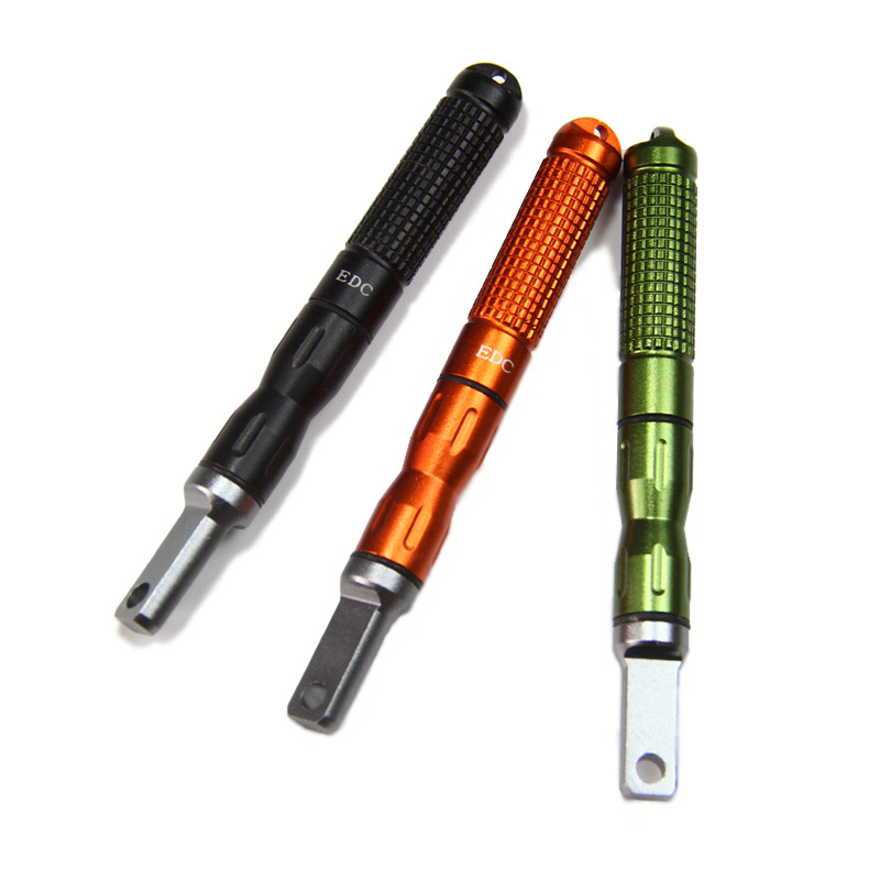 Outdoor EDC lightweight aluminum alloy waterproof tinder stick Field survival emergency fire flintstone magnesium rod