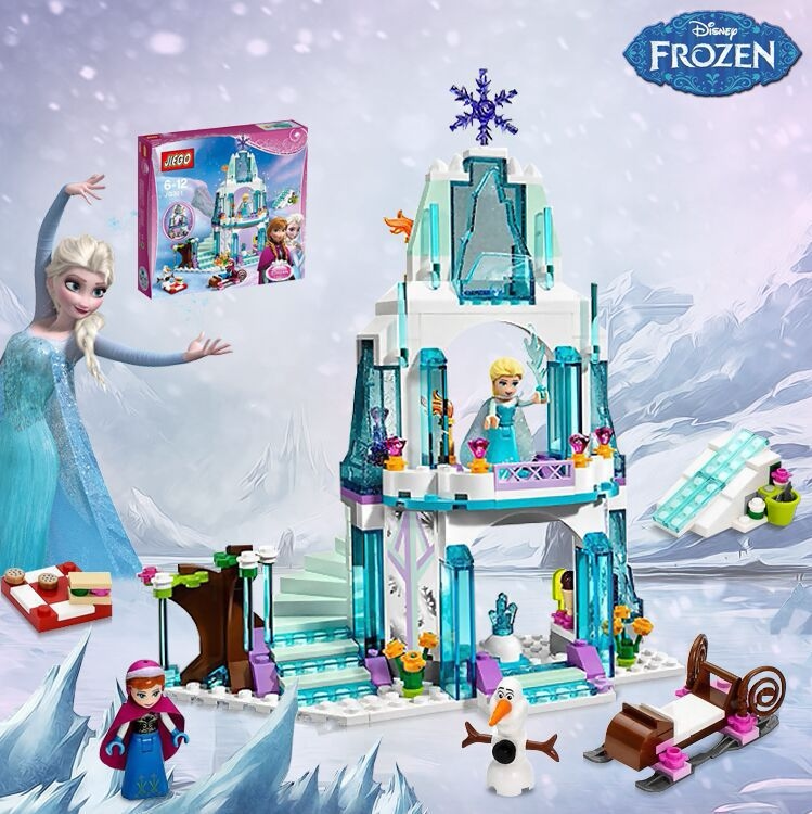 Jay High Brand Ice And Snow Chic Edge Puzzle Assembly Collage Building Princess Castle Girl Toy Birthday Present